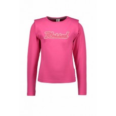 B.Nosy Girls t-shirt with shoulderpadding Beetroot pink Y109-5461